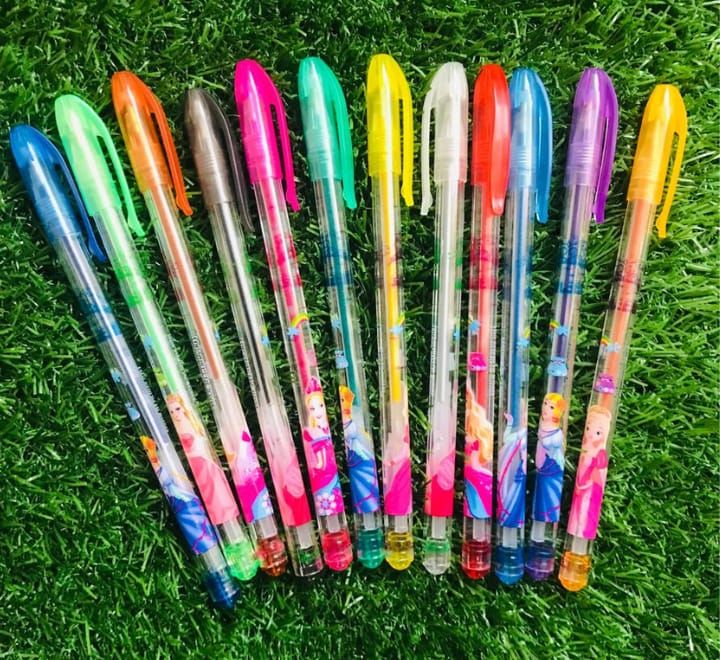 Fruit Scent Gel Glitter Pen – 1.0mm Smooth Writing with a Sparkle | Pack of 12 View Gallery - Pakistan