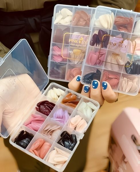 288 PCs Colorful Nails Box| ABS Plastic | Nail Shaper Set (Random Color) View Gallery - Pakistan