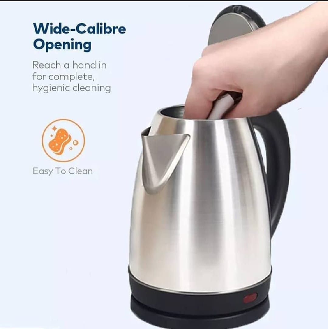 Electric Kettle - Stainless steel body - Automatic instant heating - 1500 Watts - Water boiler - High quality - Kettle for tea - for Daily Kitchen Use - Essential Kitchen Appliance - electric kettle View Gallery - Pakistan
