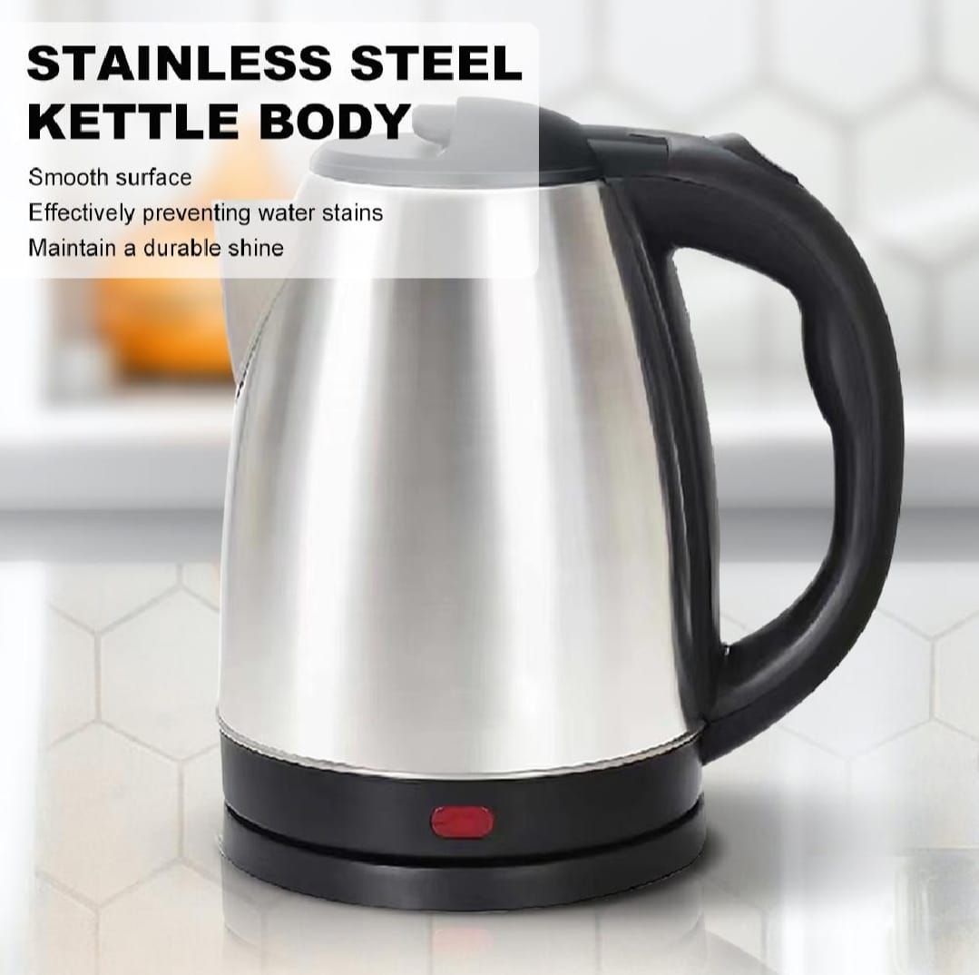 Electric Kettle - Stainless steel body - Automatic instant heating - 1500 Watts - Water boiler - High quality - Kettle for tea - for Daily Kitchen Use - Essential Kitchen Appliance - electric kettle View Gallery - Pakistan