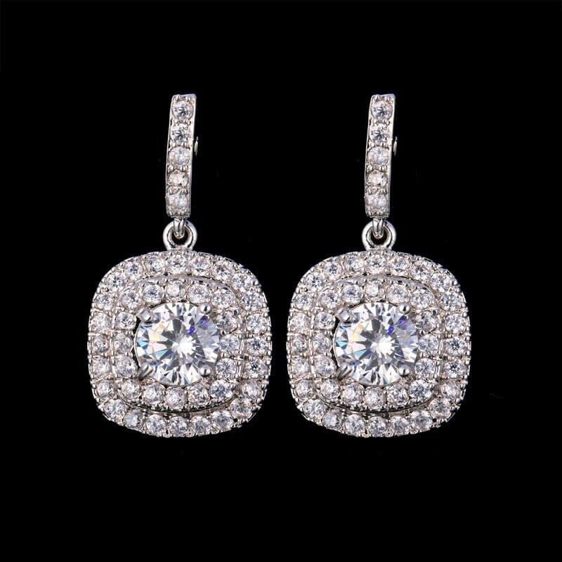 Crystal Earrings – Sparkling Dangle Earrings for Party &amp; Everyday Wear - Earings For Girls ( PJT-990 ) View Gallery - Pakistan