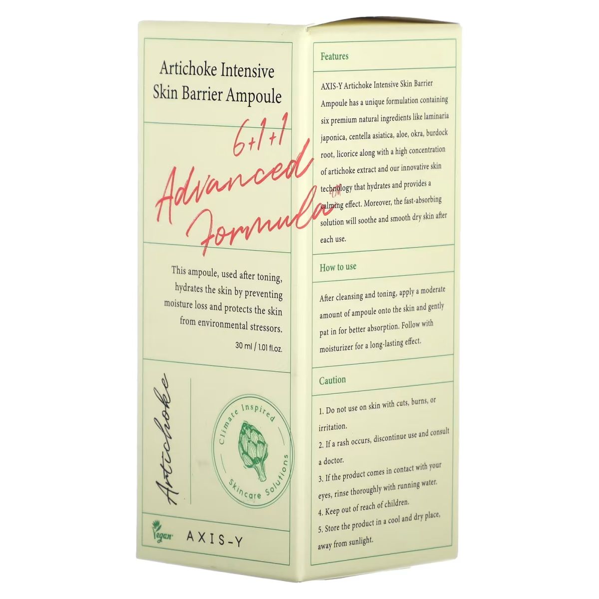 AXIS-Y Artichoke Intensive Skin Barrier Ampoule – Hydrating &amp; Barrier-Strengthening Serum | 30ml Skin Care (Original) View Gallery - Pakistan