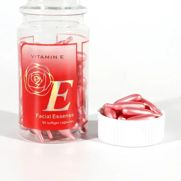 Pack Of 90 Essence of Facial Skincare – Vitamin E Skin Care Facial Capsules | Nourishing, Hydrating, Anti-Aging &amp;amp; Skin Protection Formula