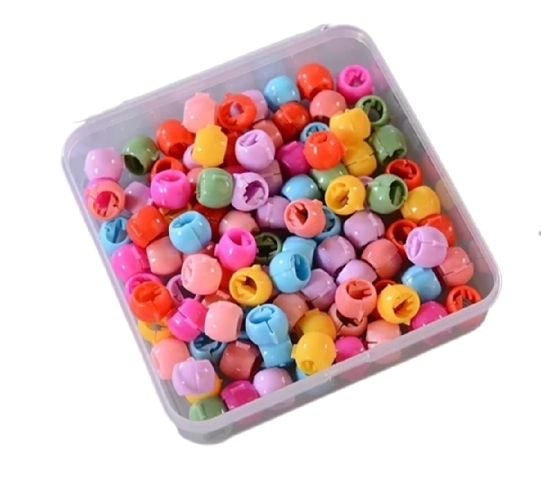 30 PCS Baby Girls Hairpins – Cute Candy Color Mini Hair Clips &amp; Hair Braids Beads Set (Random Color) View Gallery - Pakistan