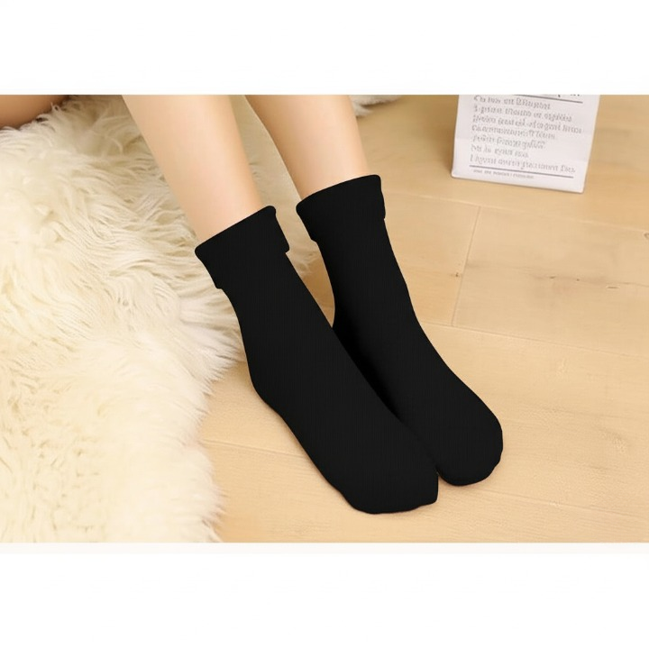 Women’s Woolen Quarter Socks – Pack of 2 , Soft &amp; Warm Winter Wear, Elegant Style, Flexible Size, Comfortable Daily Use, Available in Black &amp; Skin Colors (1 Pair) View Gallery - Pakistan