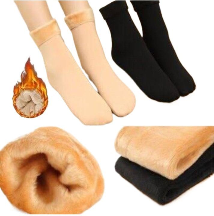 Women’s Woolen Quarter Socks – Pack of 2 , Soft &amp; Warm Winter Wear, Elegant Style, Flexible Size, Comfortable Daily Use, Available in Black &amp; Skin Colors (1 Pair) View Gallery - Pakistan