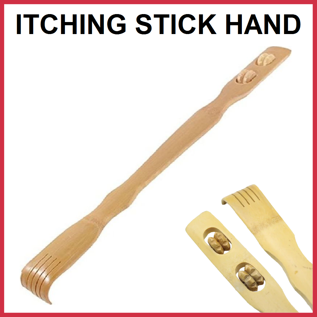 2 Pcs Wooden Back Scratcher &amp; Massage Stick – Long Handle Backscratching Sticks with Roller for Itch Relief &amp; Body Relaxation View Gallery - Pakistan