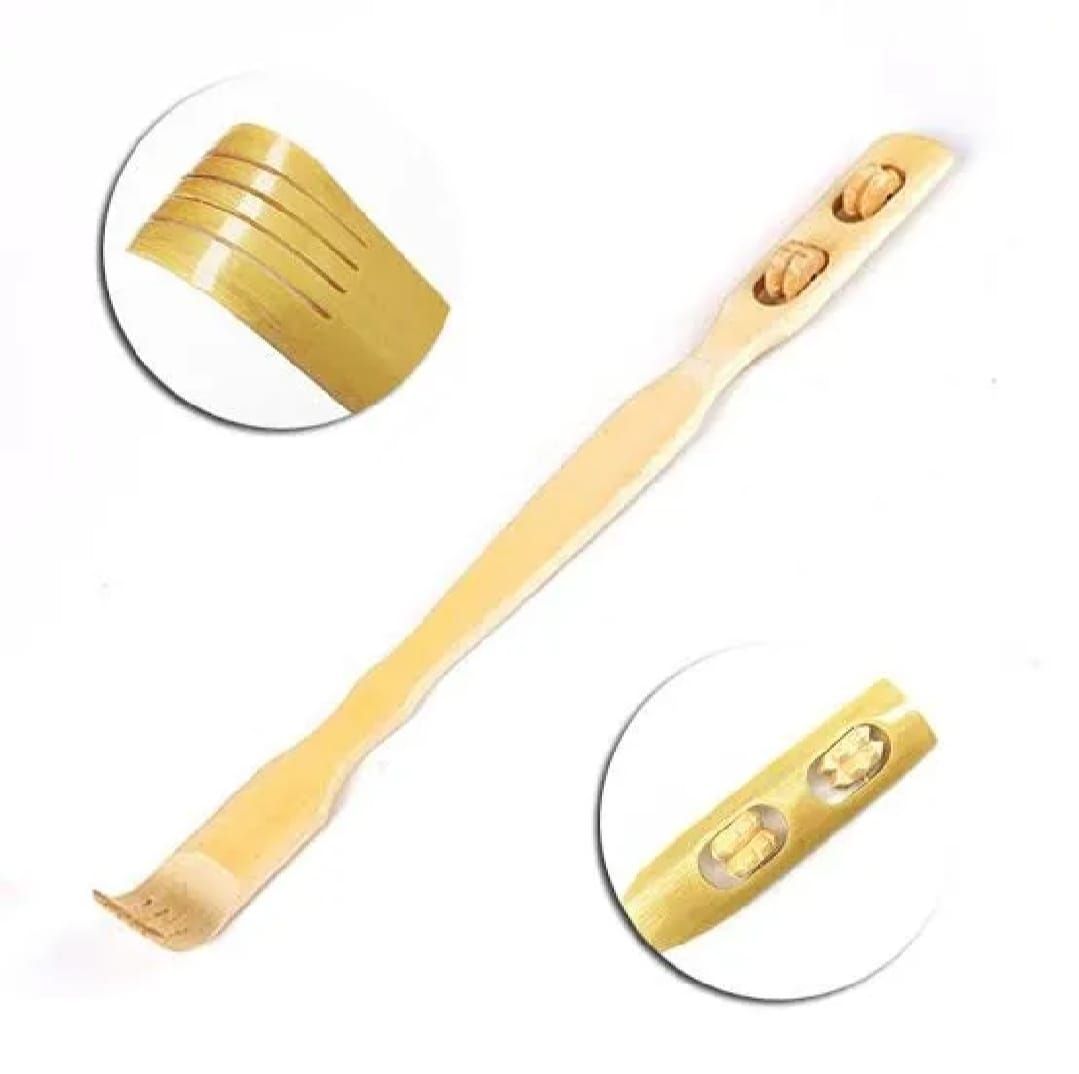 2 Pcs Wooden Back Scratcher &amp; Massage Stick – Long Handle Backscratching Sticks with Roller for Itch Relief &amp; Body Relaxation View Gallery - Pakistan