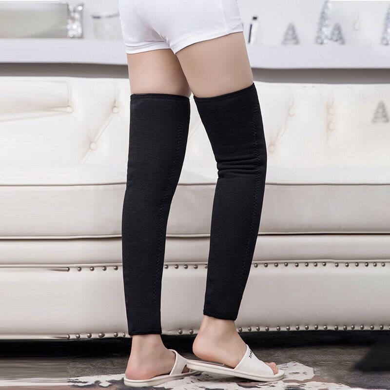 Unisex Wool Knee Length Leg Warmers – Plain Black, Comfortable &amp; Stylish Winter Wear, Easy to Wear &amp; Wash, Formal Outfit Accessory, (1 Pair) View Gallery - Pakistan