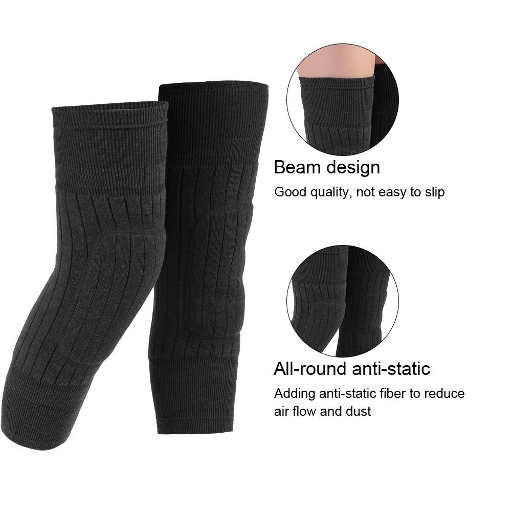 Unisex Wool Knee Length Leg Warmers – Plain Black, Comfortable &amp; Stylish Winter Wear, Easy to Wear &amp; Wash, Formal Outfit Accessory, (1 Pair) View Gallery - Pakistan