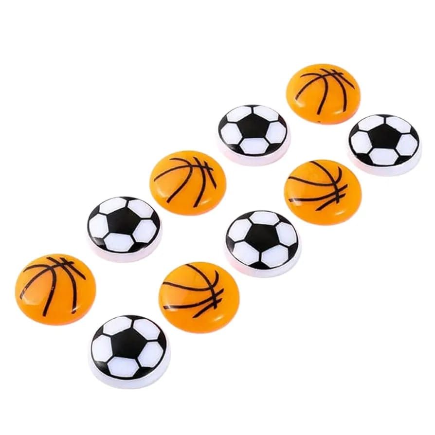 Basketball &amp; Football Refrigerator Magnets – Set of 10 Durable Sports-Themed Decorative Magnets (1.5 x 1.5 Inches) View Gallery - Pakistan