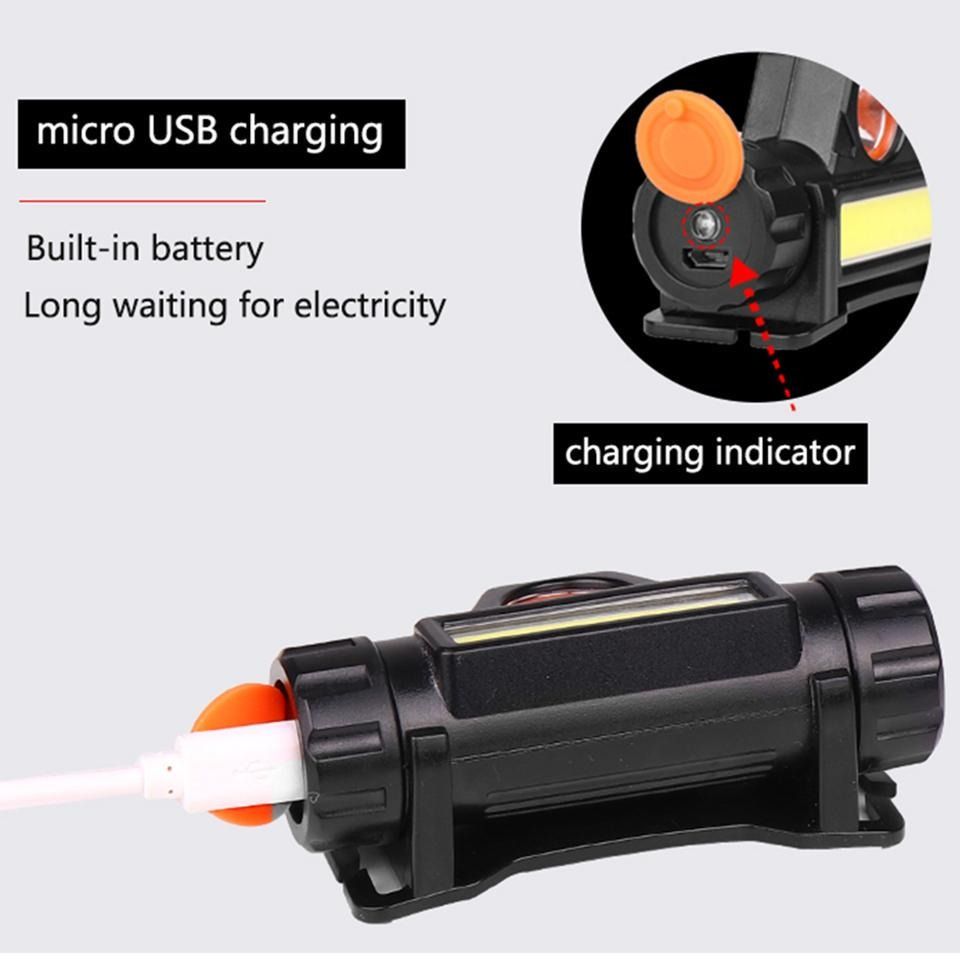 Rechargeable High Power LED Headlamp – Waterproof Headlight with Adjustable Brightness, Magnetic Side &amp; Ergonomic Strap for Camping, Hiking, Fishing &amp; Outdoor Use View Gallery - Pakistan