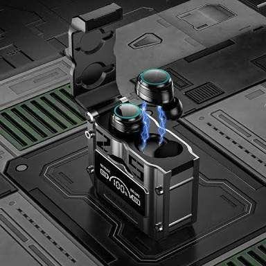 M25 Bluetooth 5.3 Wireless Earbuds – HiFi Sound, LED Battery Display, 40 Hours Backup, Noise Cancelling, Touch Control, Waterproof View Gallery - Pakistan