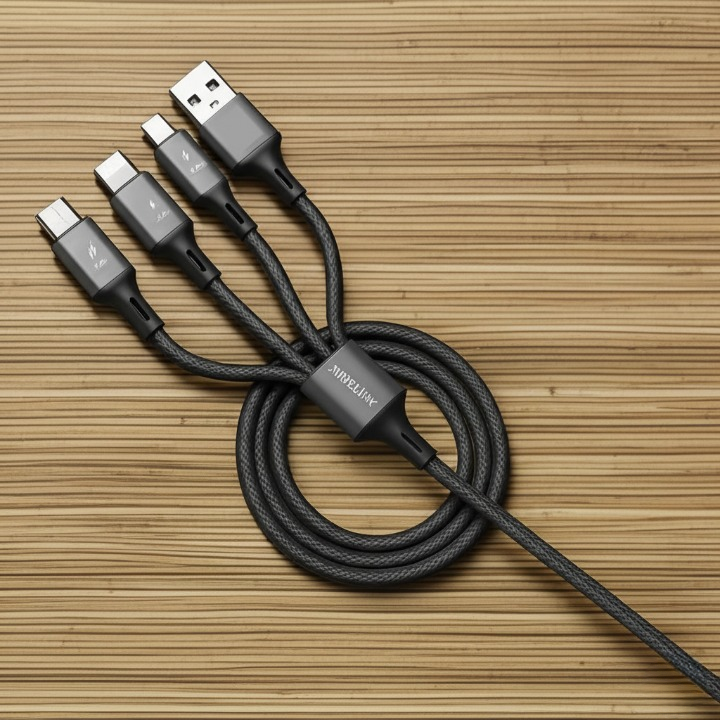 Interlink Max To Iphone cable | Performs Like A Champ | High Definition Fadr With 3 Layer Coating | USB-C To Lightning Cable | Power 27W | Length: 1 meter | Transmission Rate : 480Mbps| Best Cable For iPhone View Gallery - Pakistan