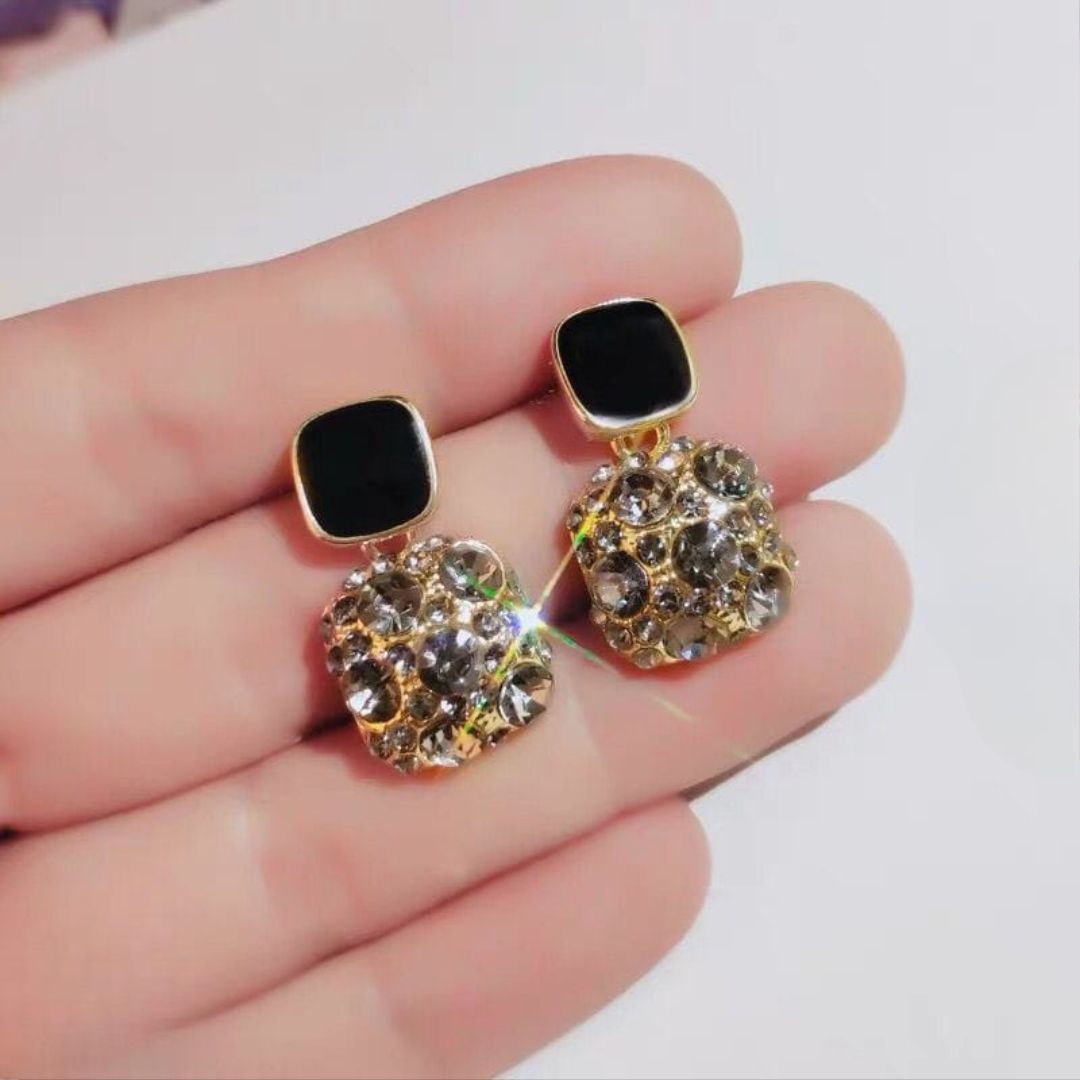PJT-984 Fashion Rhinestone Square Earrings For Women Women Jewelry Party Accessries Gift View Gallery - Pakistan
