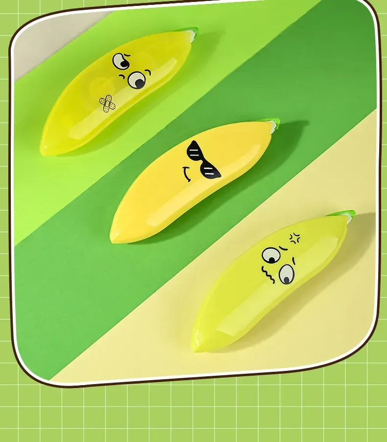 Banana Shaped Correction Tape – Fun &amp; Portable Eraser Tool for Paper, Labels, and More – 14cm View Gallery - Pakistan