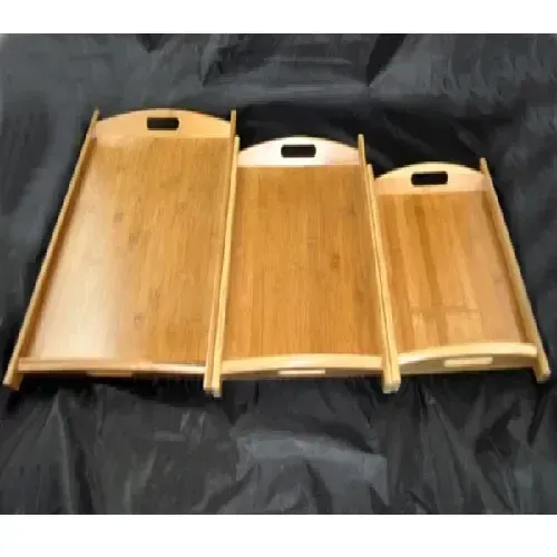 Large Wooden Serving Tray – Strong, Stylish, and Perfect for Serving Food, Drinks, and Decorating Your Home View Gallery - Pakistan