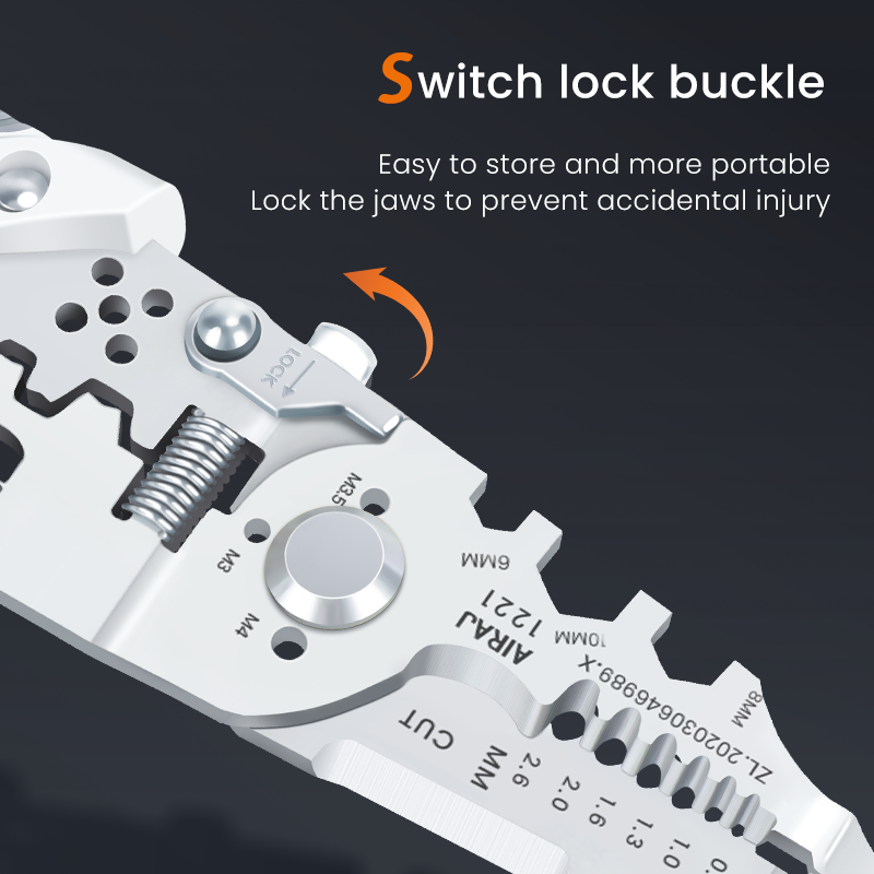 Multi-Function Wire Stripper and Cutter – 10-in-1 Electrical Tool with Wire Cutting, Stripping, Crimping &amp; Screw Functions View Gallery - Pakistan
