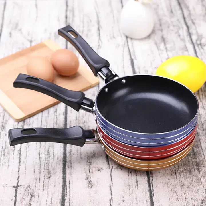 Frying Pan Mini Thick Non-stick Flat Pan Stainless Steel Pancake Fryer Kitchen Cookware View Gallery - Pakistan
