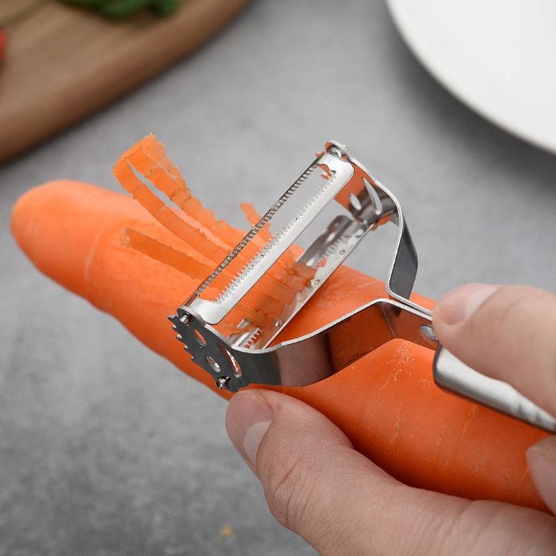 1 Set Stainless Steel Peeler &amp; Slicer – Multi-Function Vegetable &amp; Fruit Grater Tool View Gallery - Pakistan