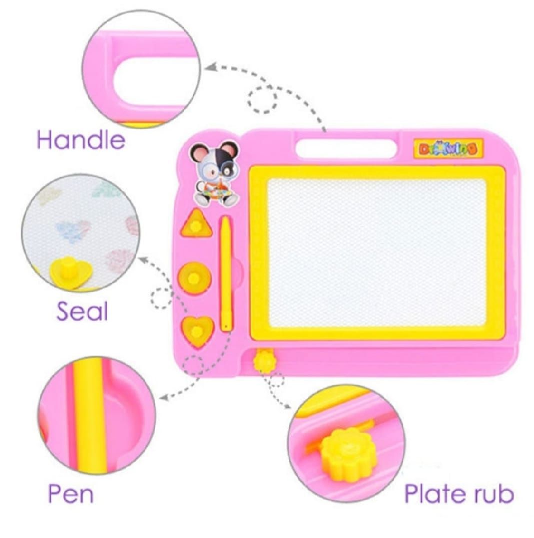 Magnetic Learning Drawing Board for Kids – Erasable Doodle Pad with Pen, Educational Writing &amp; Sketching Toy View Gallery - Pakistan