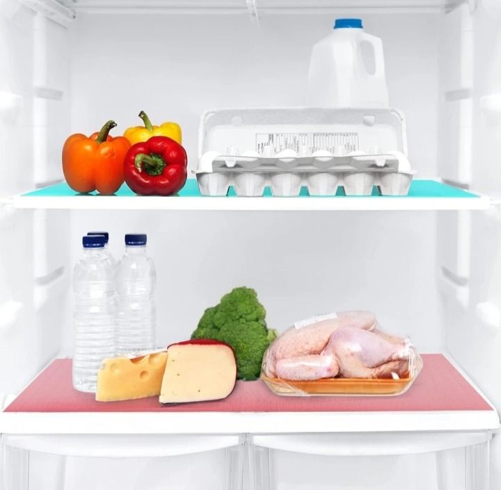 Anti-Slip Fridge Sheet Roll – 45x150cm – Spill-Proof Refrigerator Liner for Organized Shelves (Random color) View Gallery - Pakistan