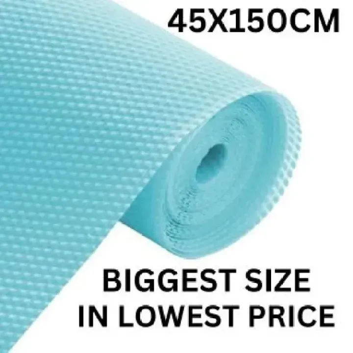 Anti-Slip Fridge Sheet Roll – 45x150cm – Spill-Proof Refrigerator Liner for Organized Shelves (Random color) View Gallery - Pakistan
