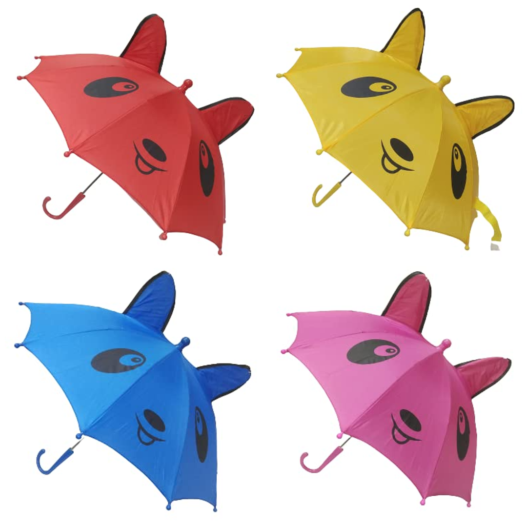 Small Kids Cartoon Umbrella – Multicolor, Random Shape &amp;amp; Design, Lightweight &amp;amp; Compact