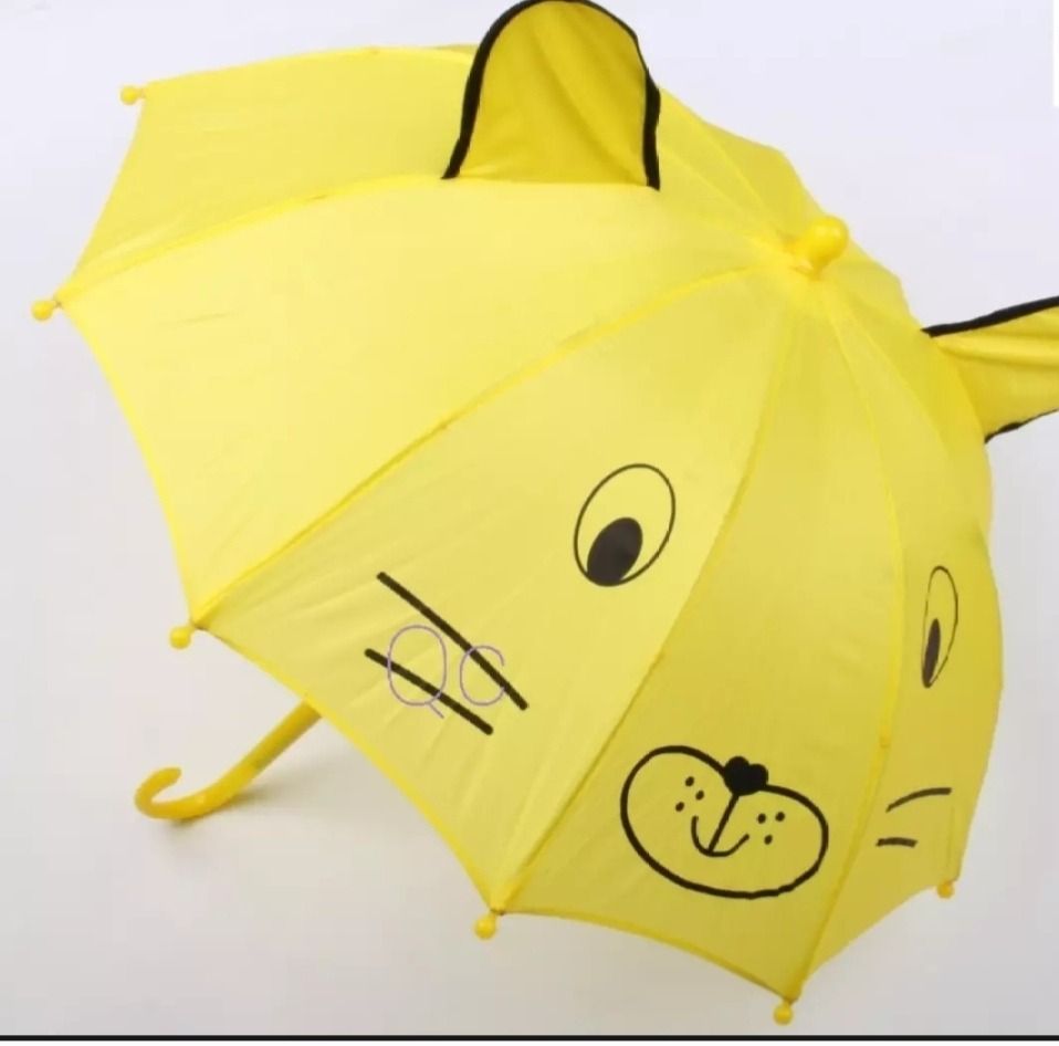 Small Kids Cartoon Umbrella – Multicolor, Random Shape &amp; Design, Lightweight &amp; Compact View Gallery - Pakistan