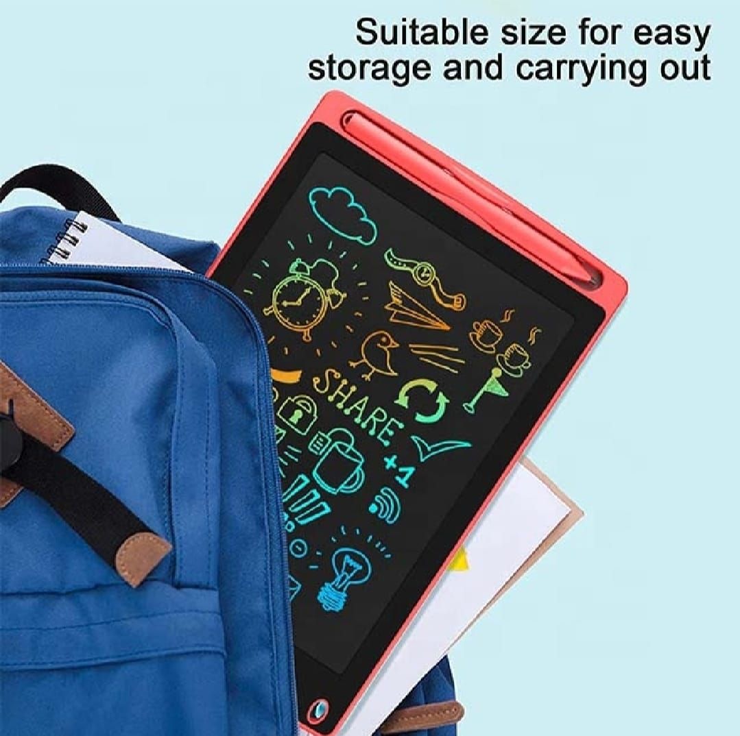 Writing LCD Drawing 8.5 Inch Multicolor Screen Tablet Available in 10inch, 12inch sizes Also View Gallery - Pakistan