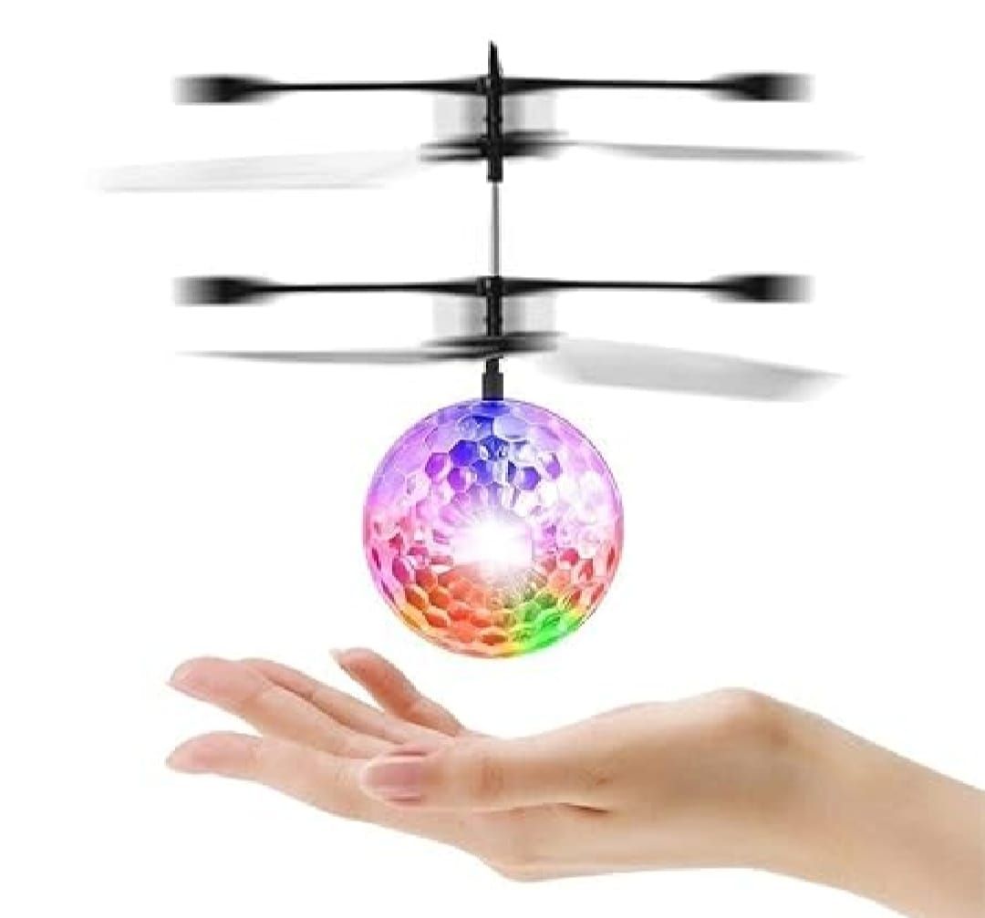 Hand Control Flying Ball with Motion Sensors, 3D Lights, Gravity Sensor, Multi Infrared Induction RC LED Light Helicopter Toy, USB Rechargeable Crystal Ball, Luminous Colorful Hovering Flying Ball for Boys and Girls, Indoor/Outdoor Kids Toy View Gallery - Pakistan