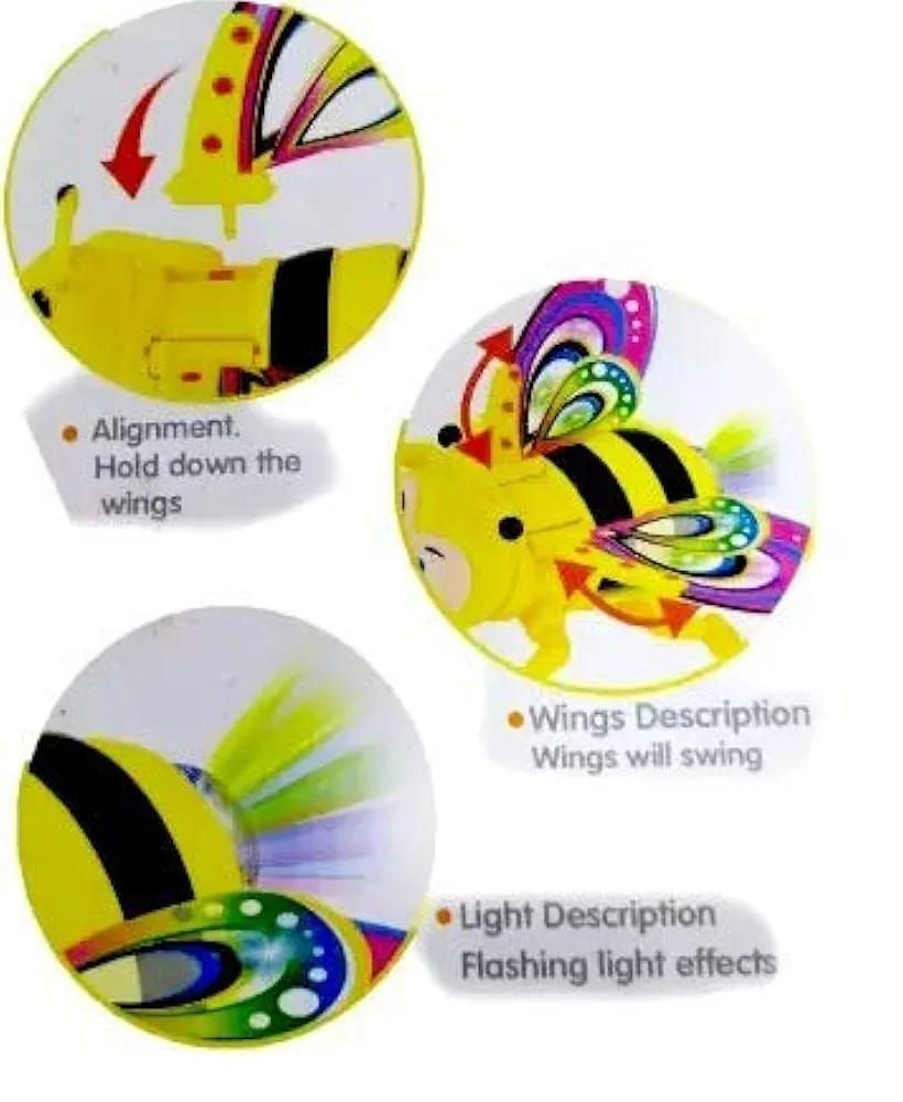 Battery Operated Light Sound Musical Crawling Bee Toy for Toddler Kids Boys Girls View Gallery - Pakistan