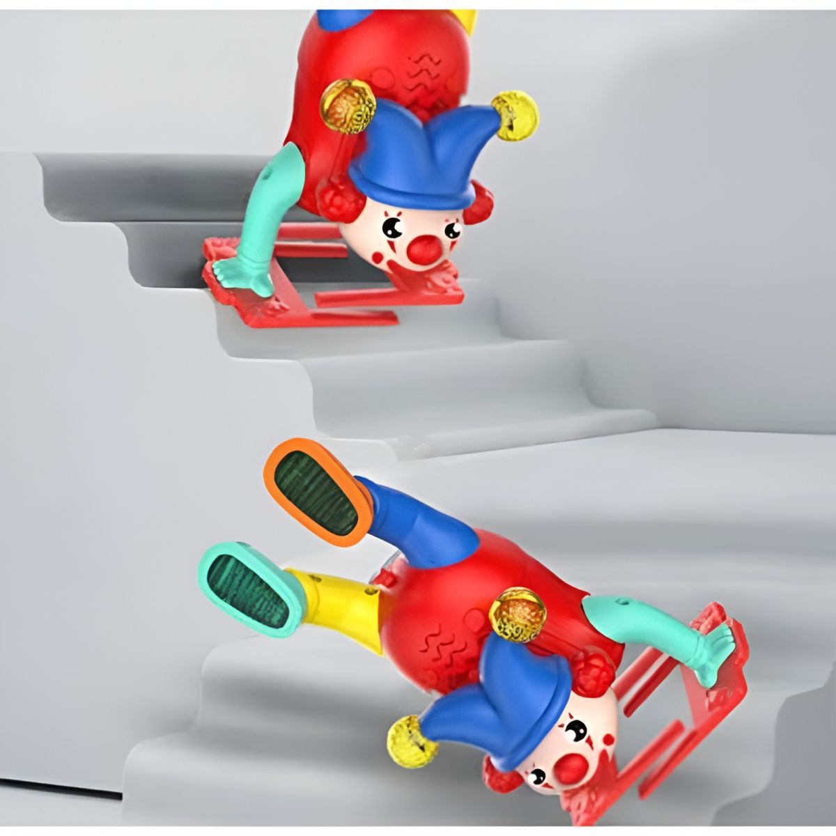 Electric Upside-Down Dancing Clown Toy with Music &amp; Flashing Lights – Battery Operated, Multicolor, Fun Interactive Gift for Kids Above 3 Years (Random Color) View Gallery - Pakistan