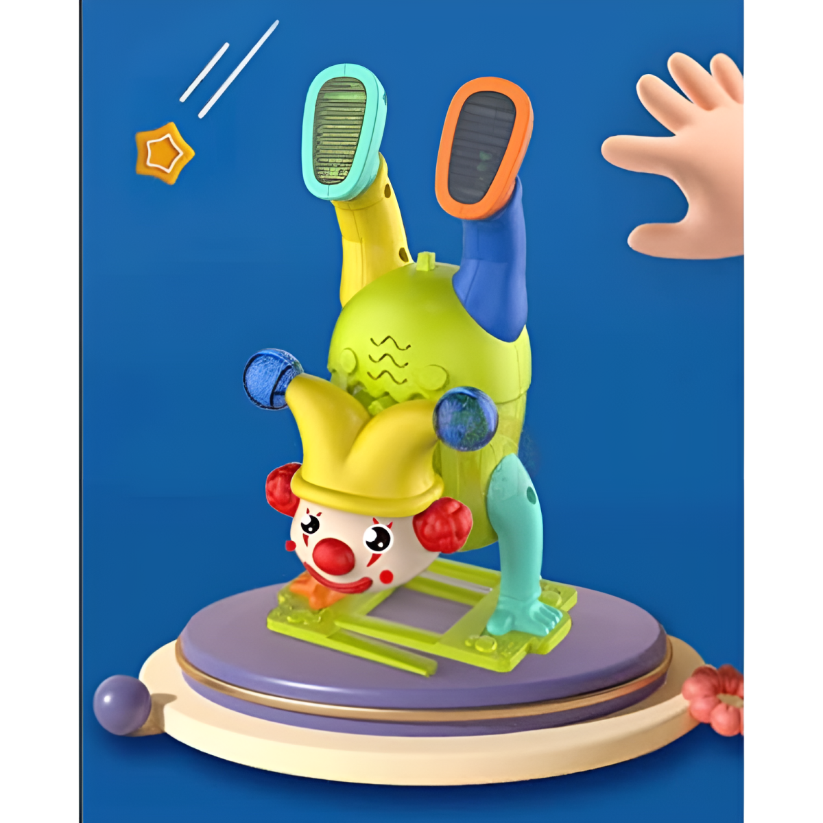 Electric Upside-Down Dancing Clown Toy with Music &amp; Flashing Lights – Battery Operated, Multicolor, Fun Interactive Gift for Kids Above 3 Years (Random Color) View Gallery - Pakistan