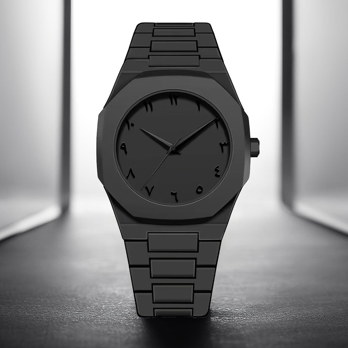 Full BLACK AURA Quartz Watch – Lightweight Design, , Premium Quality &amp; Finish - Best Quality Analog Watch For Boys - Watch For Men | Full Black Color Watch View Gallery - Pakistan