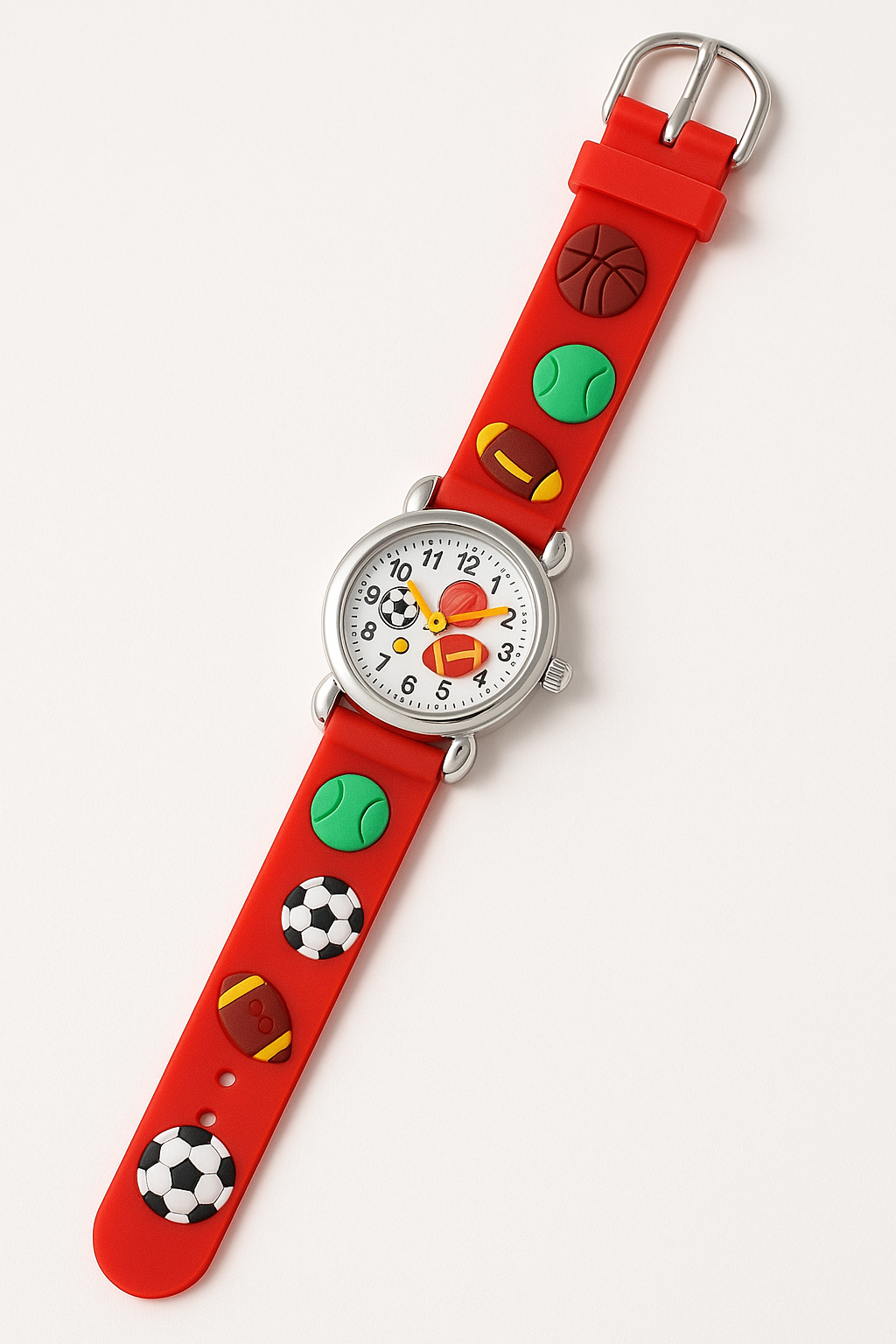 High Quality Cute Football Cartoon Children Watch Girls Rubber Kids Watches Boys Silicone Quartz Wristwatches (Random-Colour) View Gallery - Pakistan