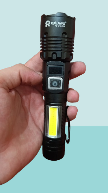 RL-2308 High-Power Rechargeable LED Flashlight – Long Range, Durable &amp; Energy Efficient View Gallery - Pakistan