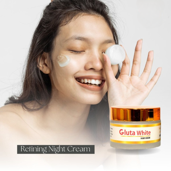 Gluta White Extreme Stronger Light Up And Anti-Aging Day &amp;amp; Night Cream | 50gram