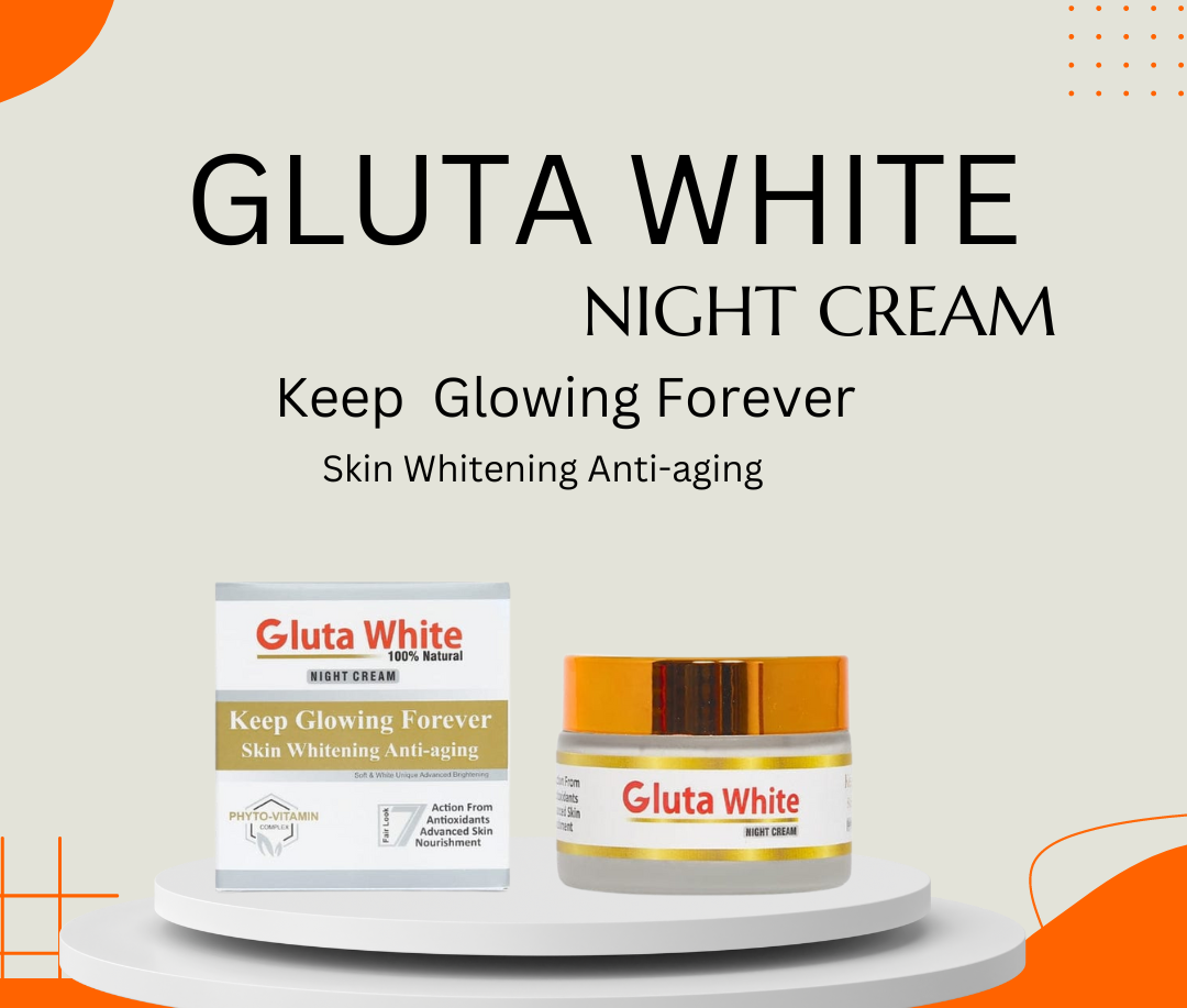Gluta White Extreme Stronger Light Up And Anti-Aging Day &amp; Night Cream | 50gram View Gallery - Pakistan