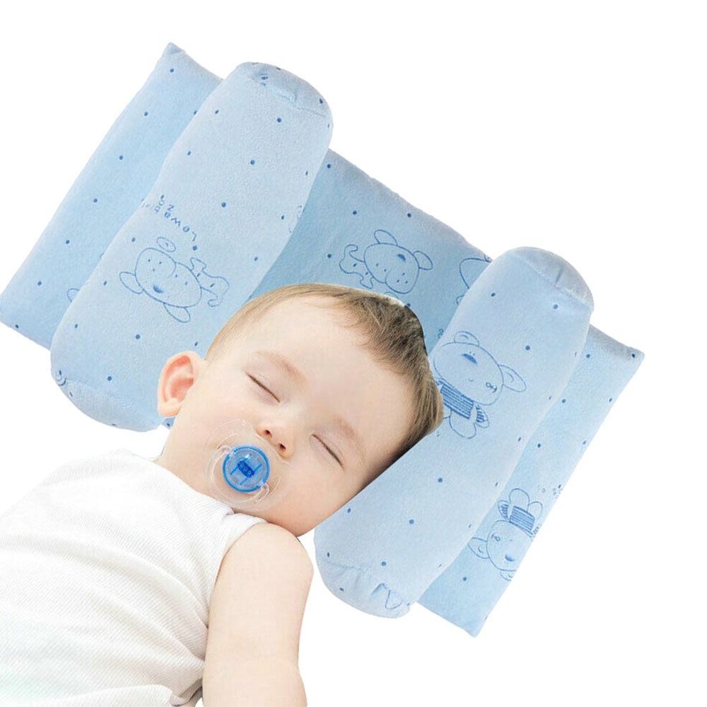 Soft Head Shaping Newborn Pillow for Flat Head Prevention, Breathable &amp;amp; Portable Infant Cushion - Baby Head Shaping Pillow - Adjustable Newborn Baby Head Shaping Pillow ( Random Color &amp; Design ) - Without Box