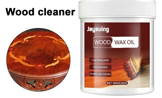 Wood Wax Oil for Furniture – Natural Finish &amp;amp; Deep Wood Nourishment With Bursh 100gm