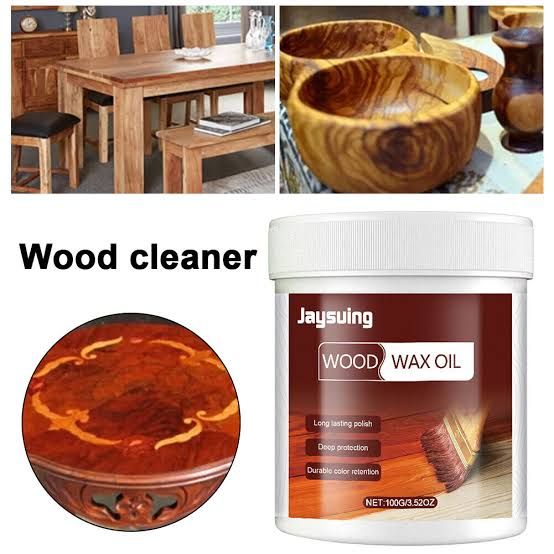 Wood Wax Oil for Furniture – Natural Finish &amp; Deep Wood Nourishment With Bursh 100gm View Gallery - Pakistan