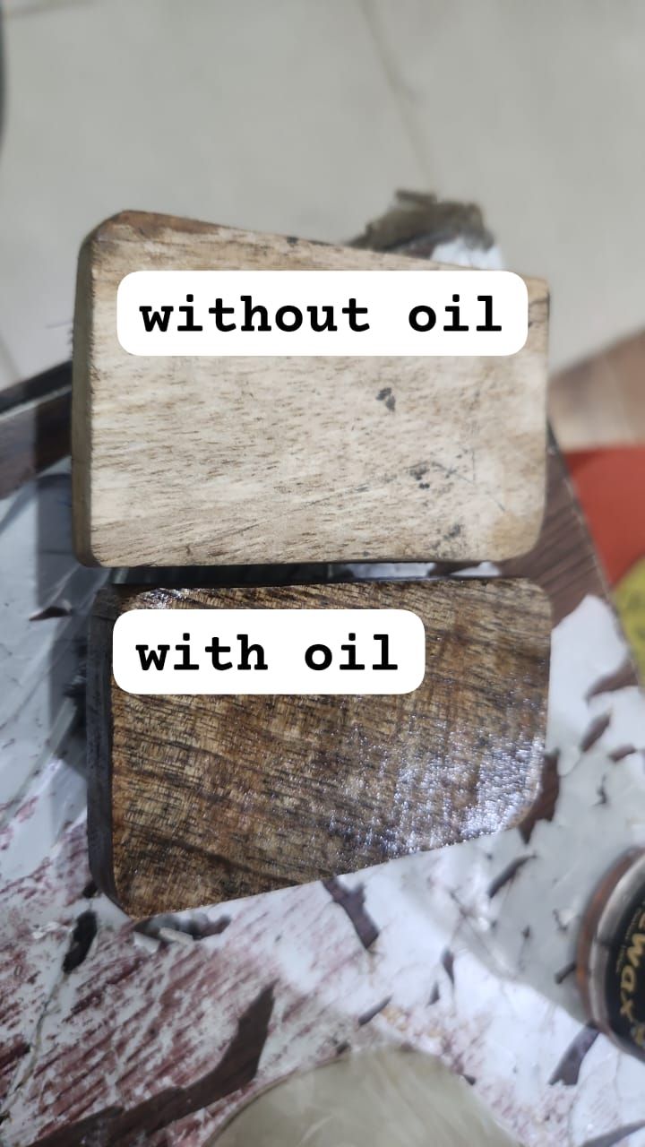 Wood Wax Oil for Furniture – Natural Finish &amp; Deep Wood Nourishment With Bursh 100gm View Gallery - Pakistan
