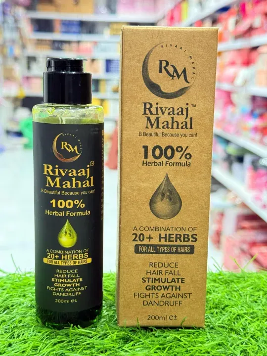 Rivaj Mahal 100% Natural Formula for Men &amp;amp; Women | Stops Hair Fall, Promotes Thick &amp;amp; Long Hair - 200ml