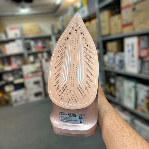 Hannover Steam Iron – 2200W German Lot | Ceramic Soleplate, Vertical &amp; Burst Steam, Self-Cleaning, Adjustable Temperature Control View Gallery - Pakistan