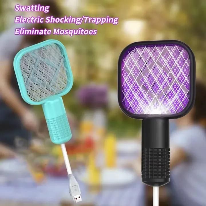Mini USB Rechargeable Mosquito Racket with UV Light – Portable Electric Bug Zapper &amp; Fly Swatter for Indoor/Outdoor Use, Home, Office, Travel &amp; Camping View Gallery - Pakistan