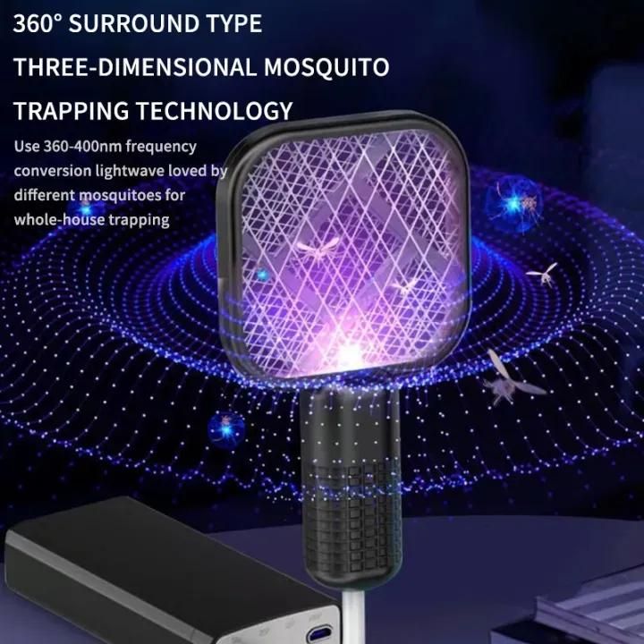 Mini USB Rechargeable Mosquito Racket with UV Light – Portable Electric Bug Zapper &amp; Fly Swatter for Indoor/Outdoor Use, Home, Office, Travel &amp; Camping View Gallery - Pakistan