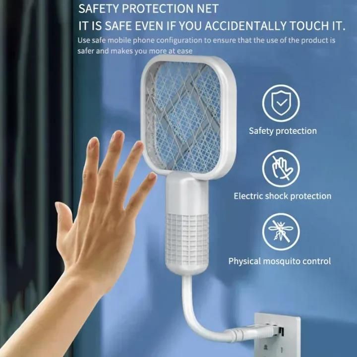 Mini USB Rechargeable Mosquito Racket with UV Light – Portable Electric Bug Zapper &amp; Fly Swatter for Indoor/Outdoor Use, Home, Office, Travel &amp; Camping View Gallery - Pakistan