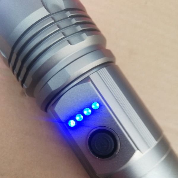 Tactical LED Flashlight Kit SP-38-1 – Rechargeable High Power Torch with 3x18650 Batteries &amp; Portable Hard Case View Gallery - Pakistan