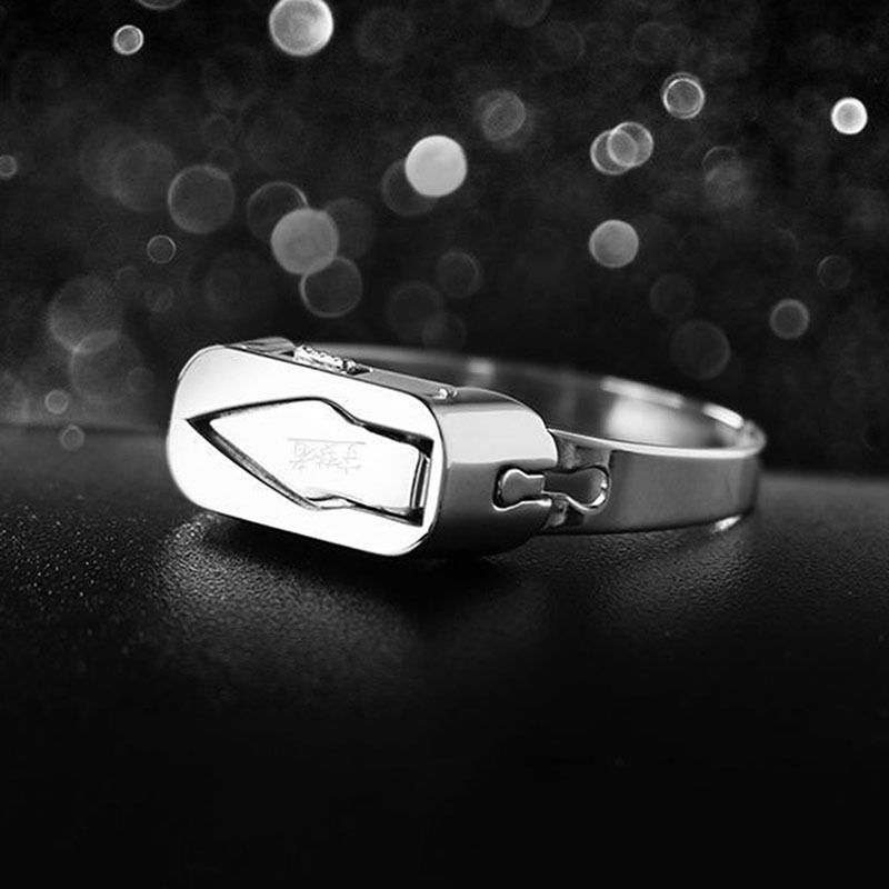 Stainless Steel Self-Defense Ring with Hidden Blade – Adjustable Mini Knife Ring for Personal Safety – Wearable Concealed Protection Tool for Men &amp; Women View Gallery - Pakistan